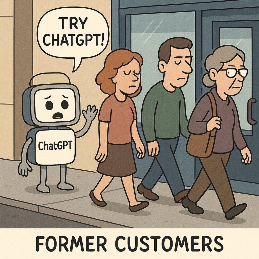 former customers walking away from chatgpt