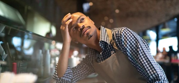 struggling business man