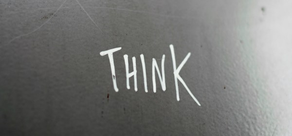 a picture of the word think