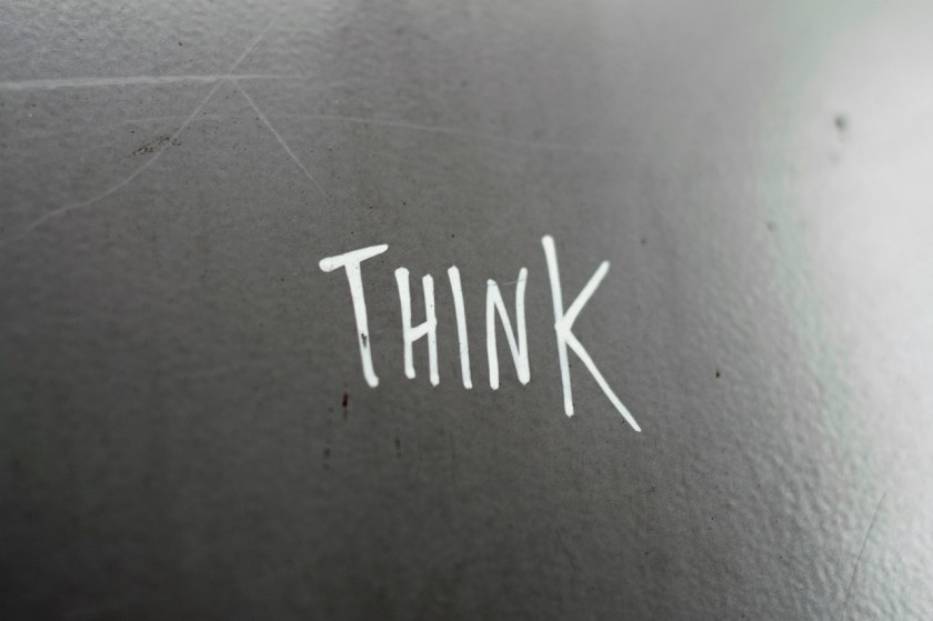 a picture of the word think